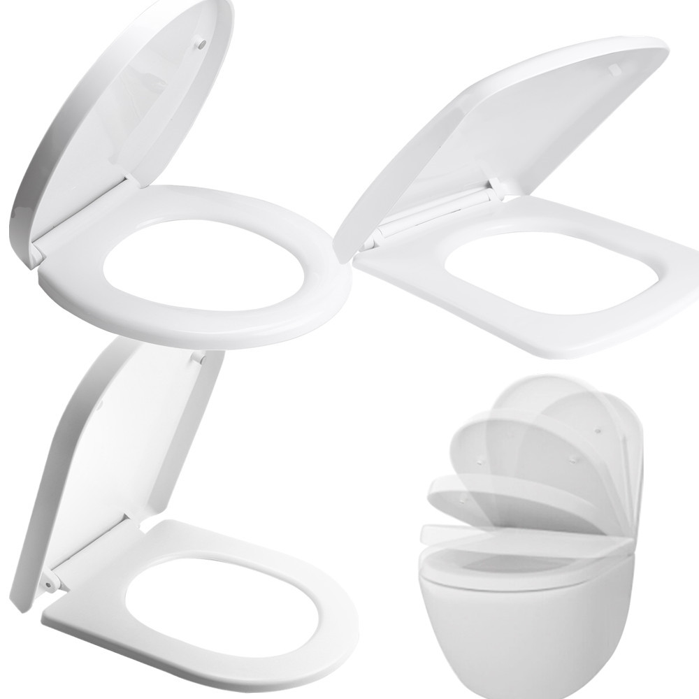Slow Close Toilet Seat Quick Release - Badkamer Toiletdeksel Vierkant U Type O