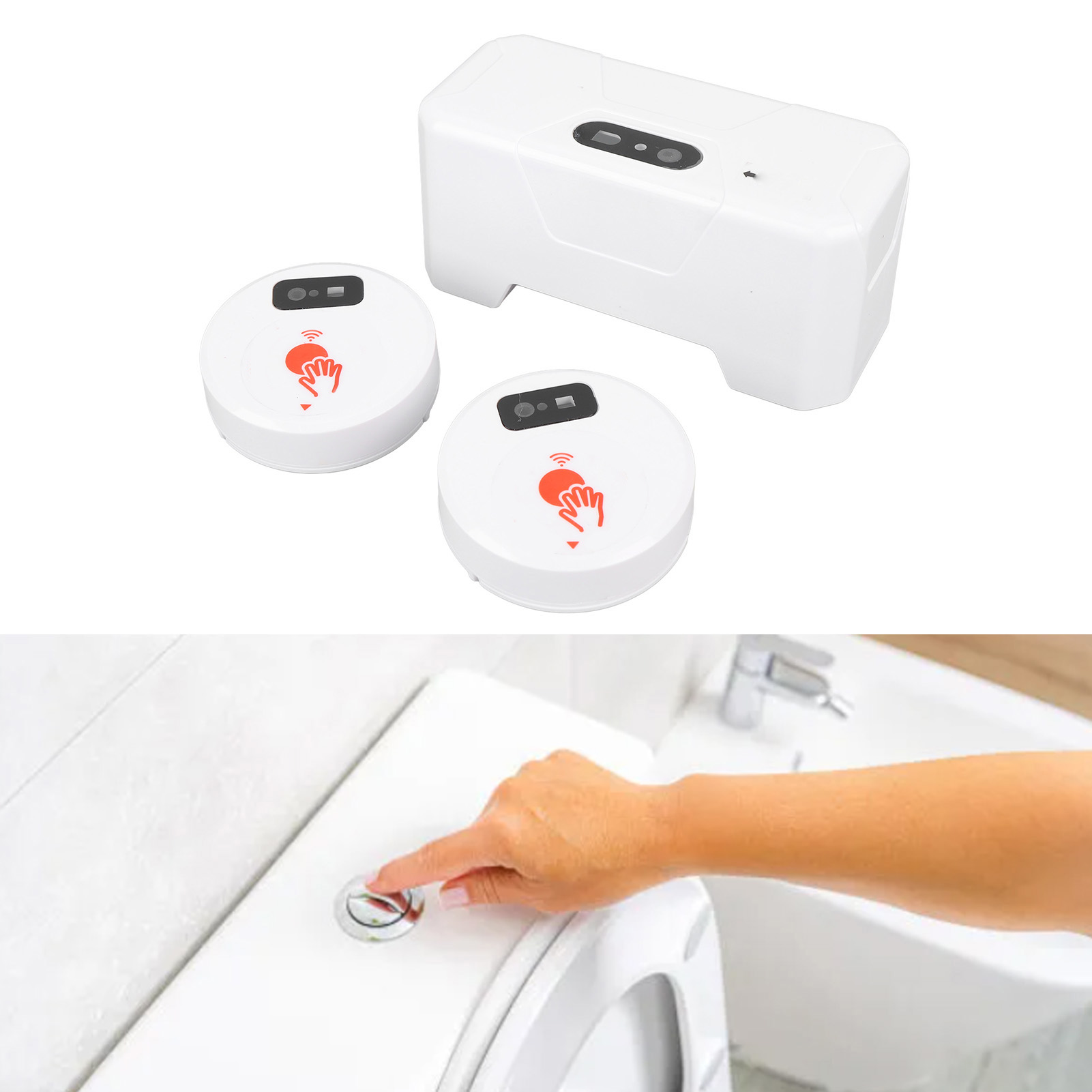 Touchless Automatic Toilet Flush Sensor - Externe contactloze sensor toiletspoeler, waterbesparende automatische