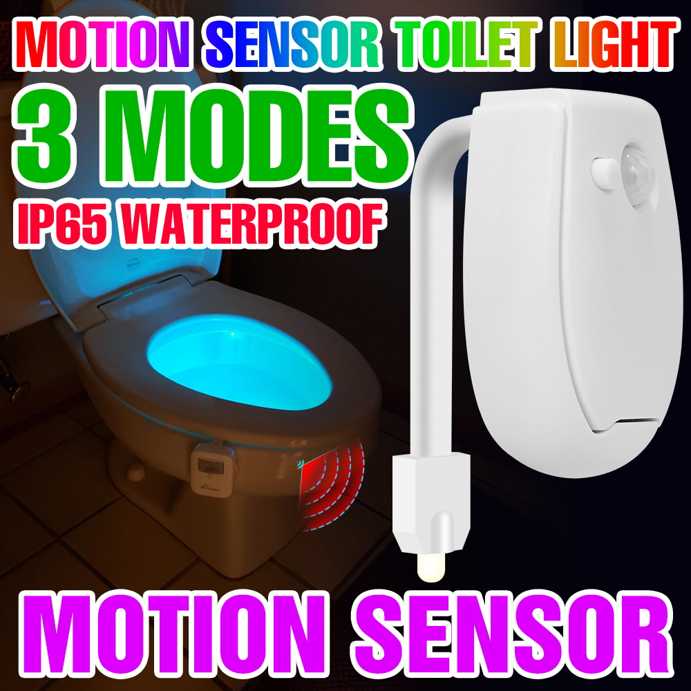 Toilet Night Light Motion Sensor Led - RGB Toilet Bowl Lamp Smart LED