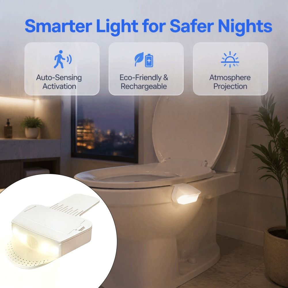 Toilet Night Light Motion Sensor Led - Bewegingsensor Toilet Nachtlampje Zacht Licht Automatische