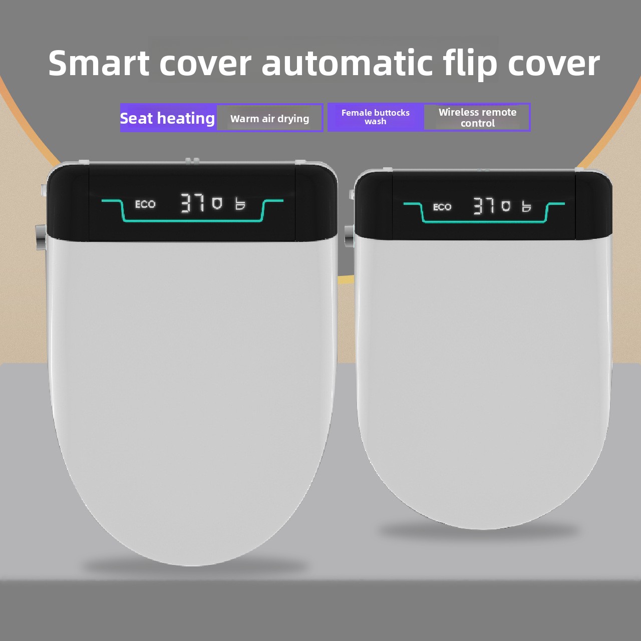 Smart Bidet Toilet Seat Heated Electric - Slimme toiletbrilhoes Auto Flip Verwarming 110V