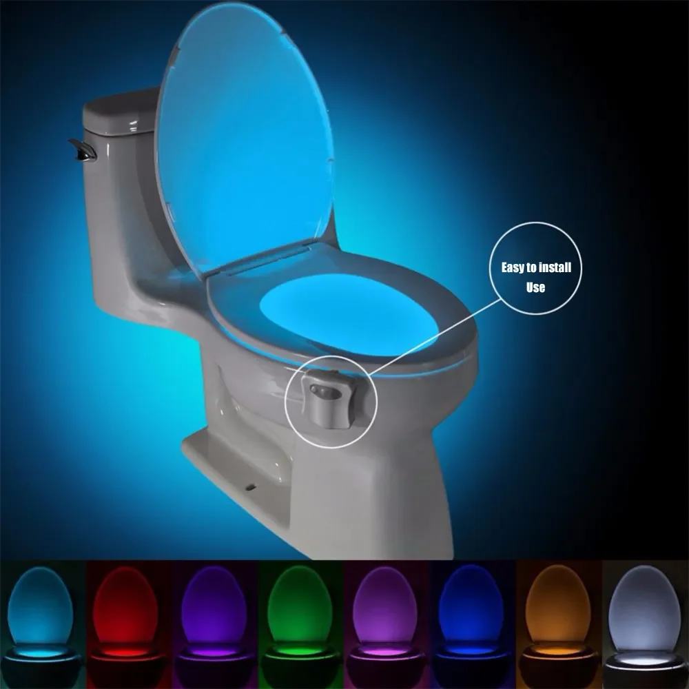 Toilet Night Light Motion Sensor Led - ZK30 Smart PIR Bewegingssensor Toiletbril Nachtlampje