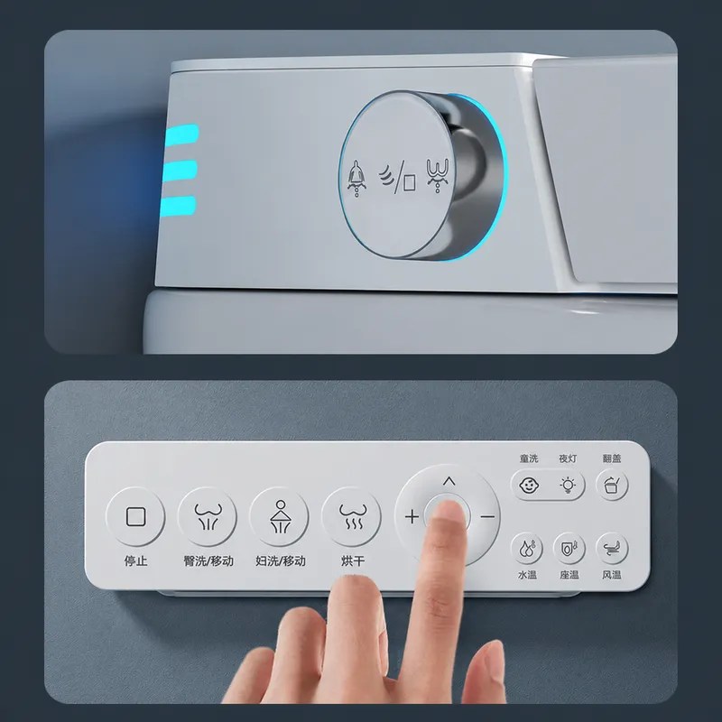 Smart Toilet All In One Automatic Flush - Slim all-in-one toilet zonder waterdruklimiet, schuimscherm,