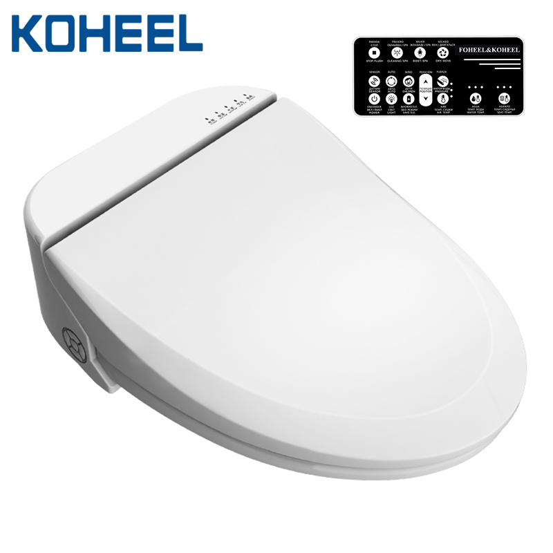 Smart Bidet Toilet Seat Heated Electric - KOHEEL Smart Bidet Intelligente toiletbrilhoes Slimme