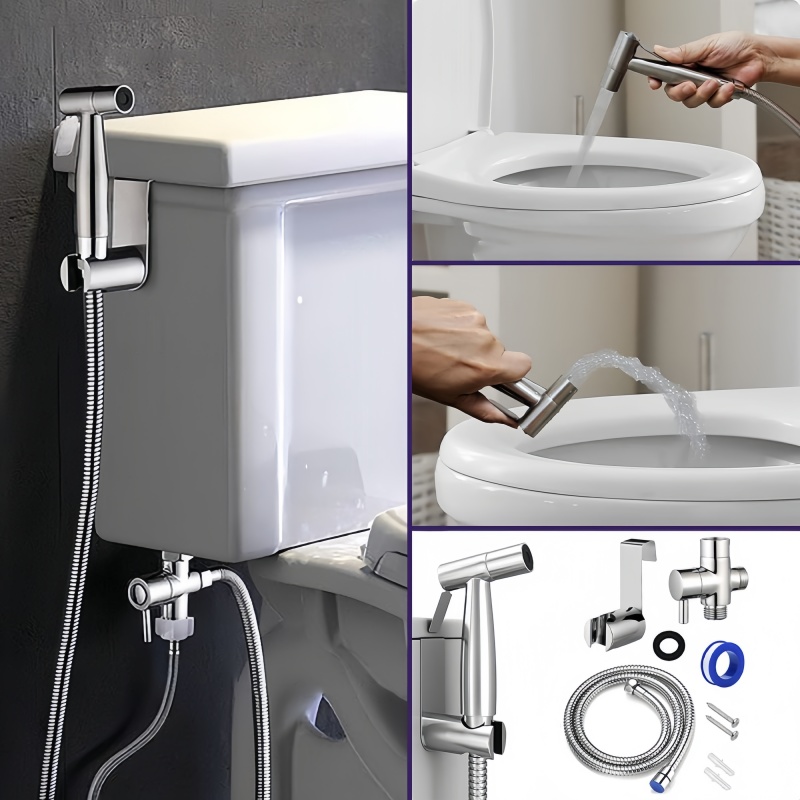 Handheld Bidet Sprayer Shattaf Stainless - Handheld Bidet Toilet Sproeier Jet Kit