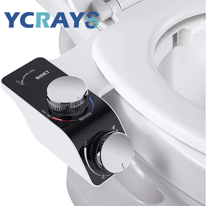 Non Electric Bidet Attachment Dual Nozzle - Bidet Toiletbrilbevestiging Niet-elektrisch Zelfreinigend Dubbele sproeiers