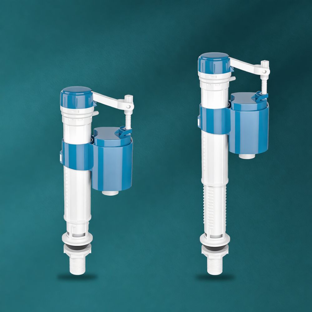 Toilet Tank Repair Fill Valve Kit - Verstelbare toiletreservoire-set, inclusief vulklep, spoelklep en