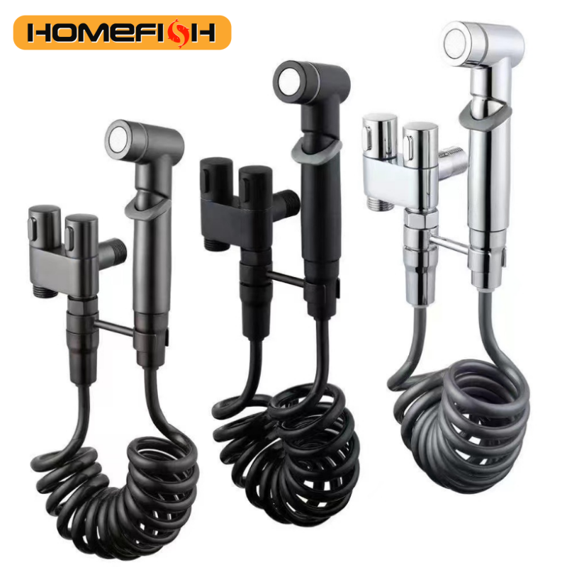 Non Electric Bidet Attachment Dual Nozzle - Homefish Hogedruk Handdouche Bidet Spuitmond Dubbele