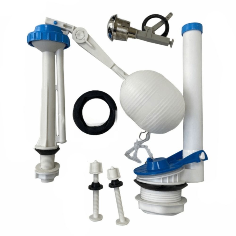 Toilet Tank Repair Fill Valve Kit - 1 set drukknop toiletwatertank inlaatklep eenvoudig