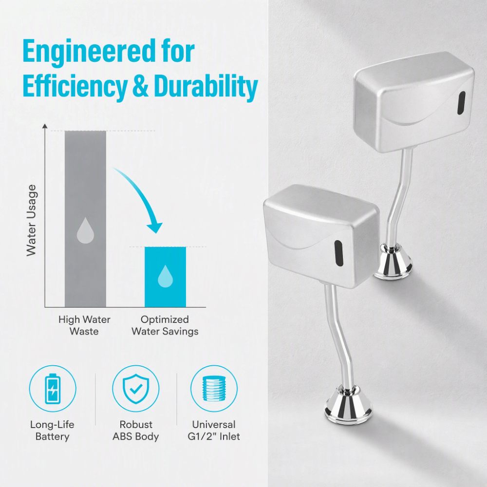 Wandgemonteerde urinoir spoelk - Touchless Automatic Toilet Flush Sensor recensie en prijs