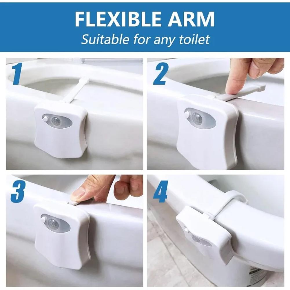 Toilet nachtlampje met PIR-bew - Toilet Night Light Motion Sensor Led recensie en prijs