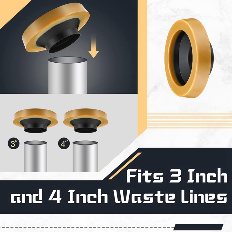 8-pack toiletwasring dikke toi - Wax Ring Toilet Bowl Seal Gasket recensie en prijs
