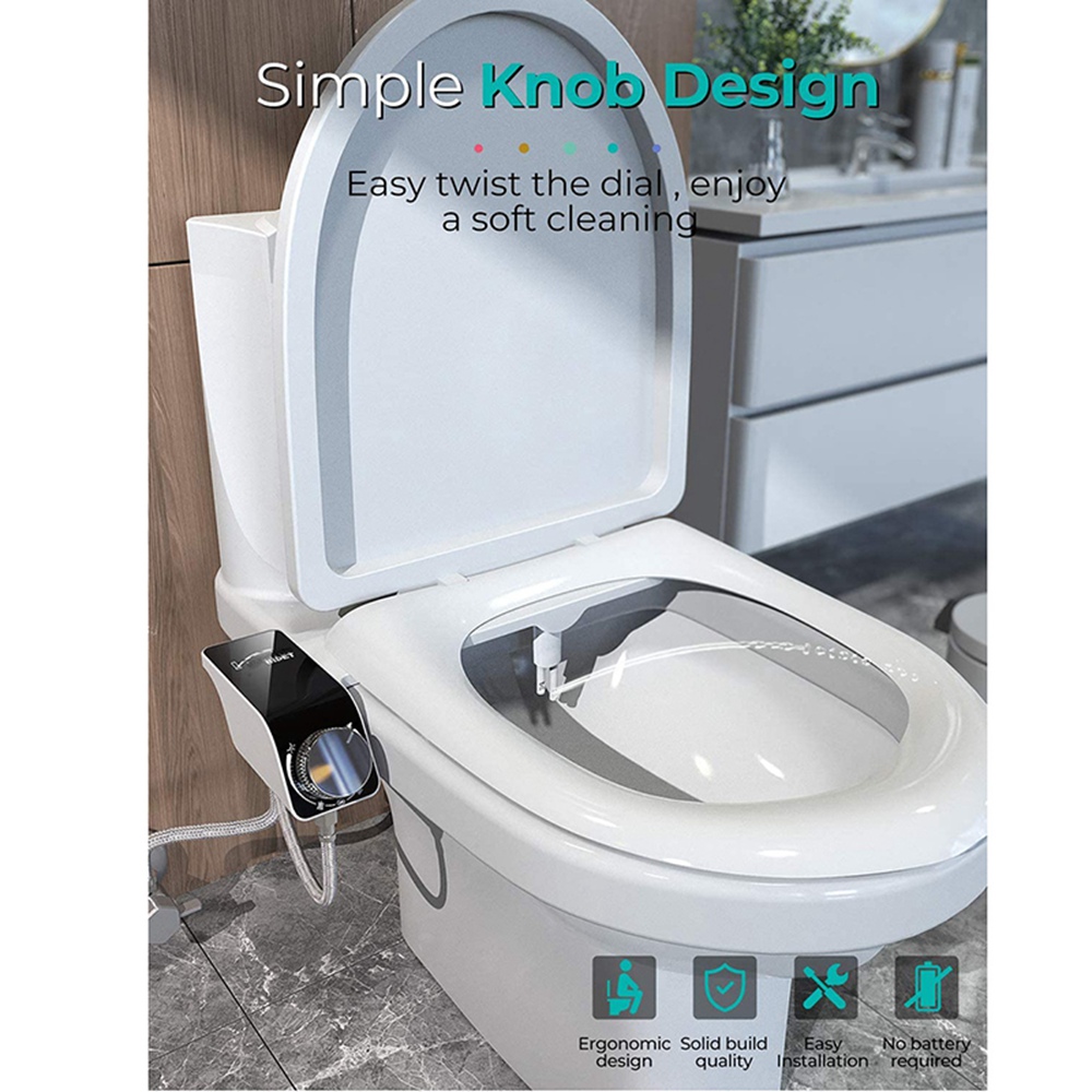 B17C Bidet-toiletbrilbevestigi - Non Electric Bidet Attachment Dual Nozzle recensie en prijs