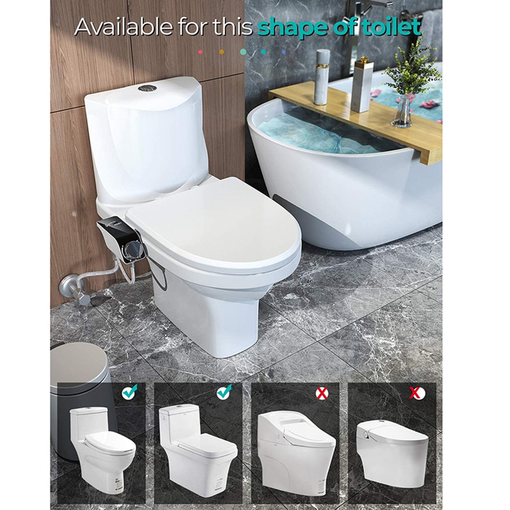 B17C Bidet-toiletbrilbevestigi - Non Electric Bidet Attachment Dual Nozzle recensie en prijs