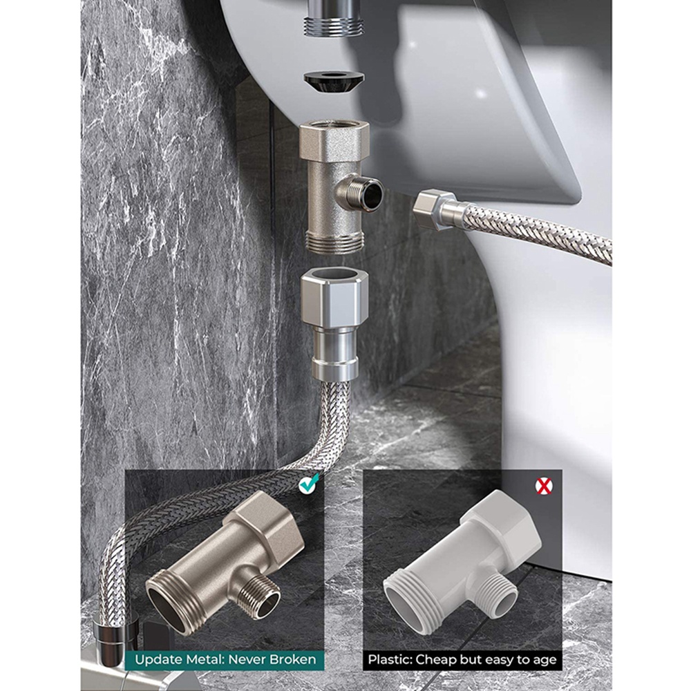 B17C Bidet-toiletbrilbevestigi - Non Electric Bidet Attachment Dual Nozzle recensie en prijs