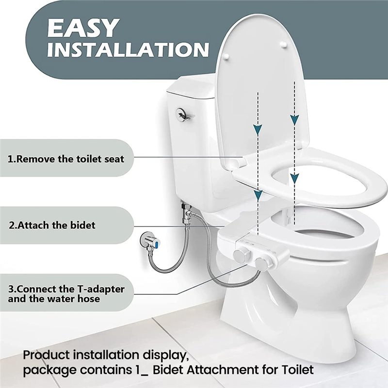 B97A-Niet-elektrische bidet-to - Non Electric Bidet Attachment Dual Nozzle recensie en prijs