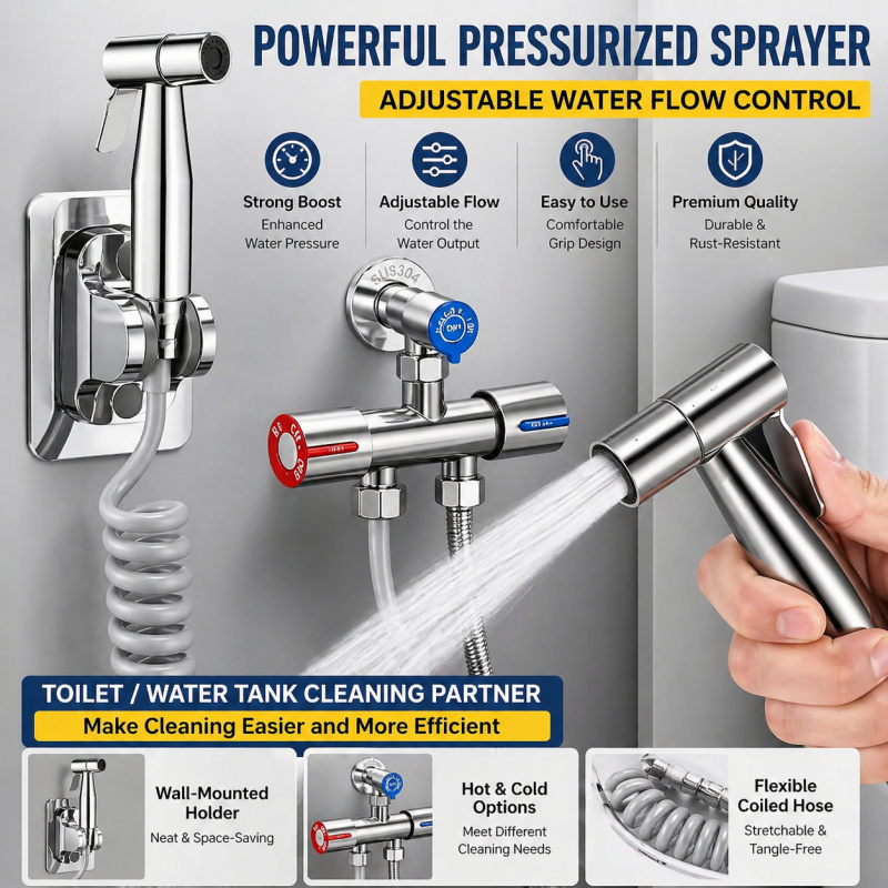 304 RVS Bidet Spuitset Hoge Dr - Handheld Bidet Sprayer Shattaf Stainless recensie en prijs