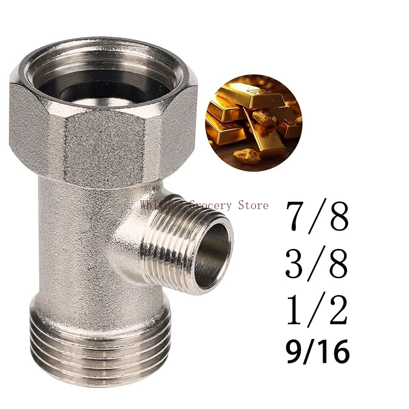 3-weg T-kraan adapter connecto - Bidet T Adapter Valve 7/8 1/2 Brass recensie en prijs