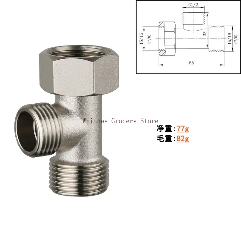 3-weg T-kraan adapter connecto - Bidet T Adapter Valve 7/8 1/2 Brass recensie en prijs