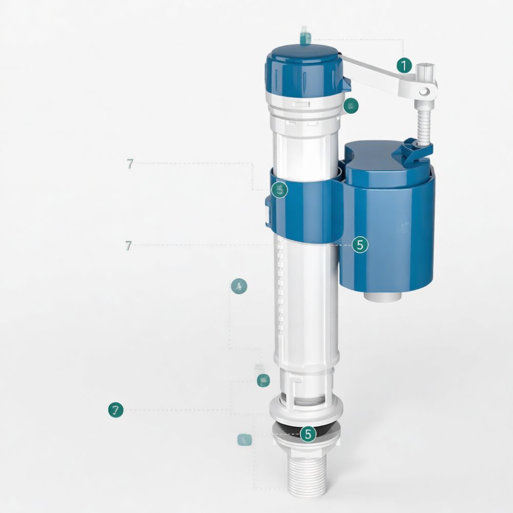 Universele accessoireset voor  - Toilet Tank Repair Fill Valve Kit recensie en prijs