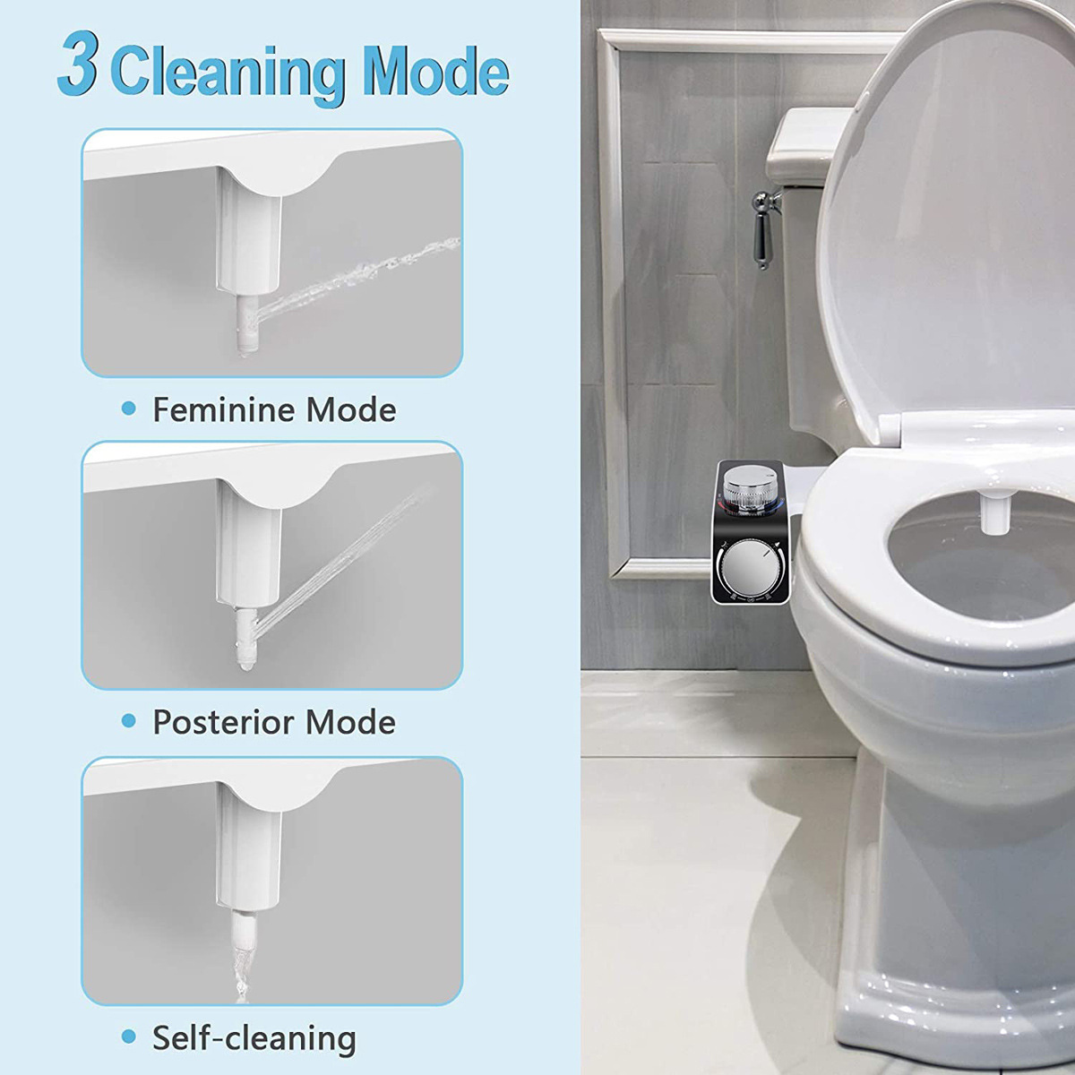 Niet-elektrische verstelbare w - Non Electric Bidet Attachment Dual Nozzle recensie en prijs
