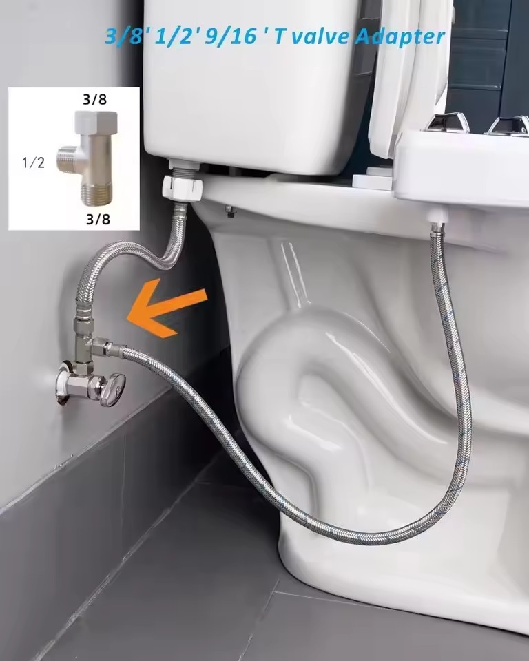 Messing 3-weg T-kraan adapter  - Bidet T Adapter Valve 7/8 1/2 Brass recensie en prijs