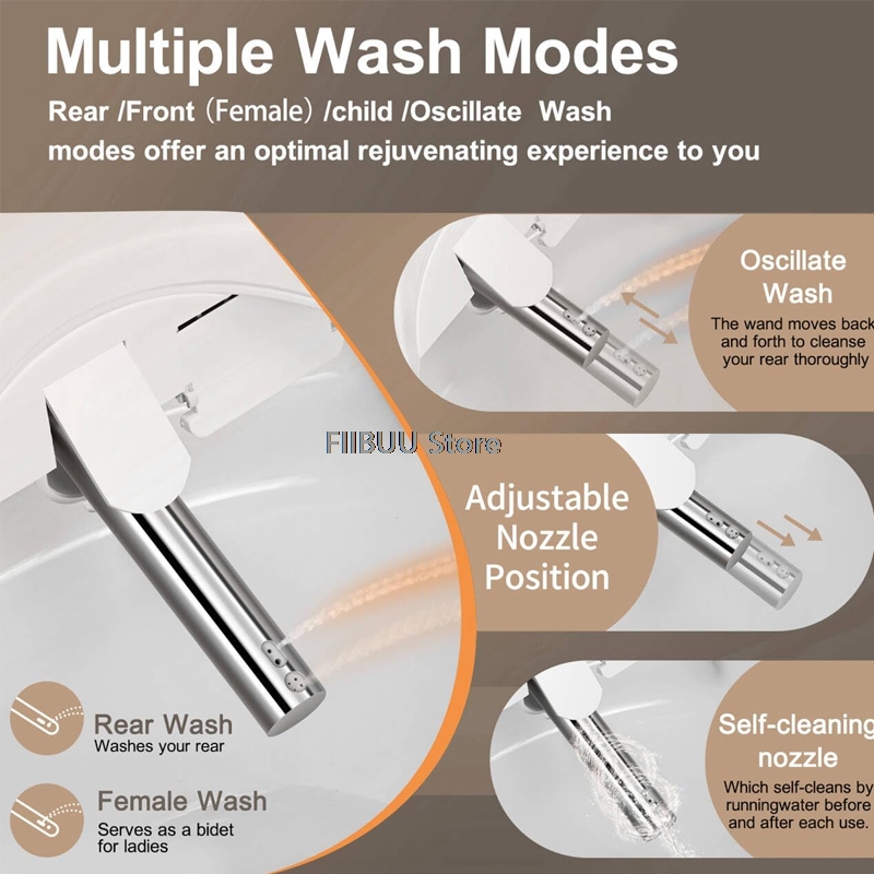 Smart Bidet Toiletbrilhoes Ver - Smart Bidet Toilet Seat Heated Electric recensie en prijs