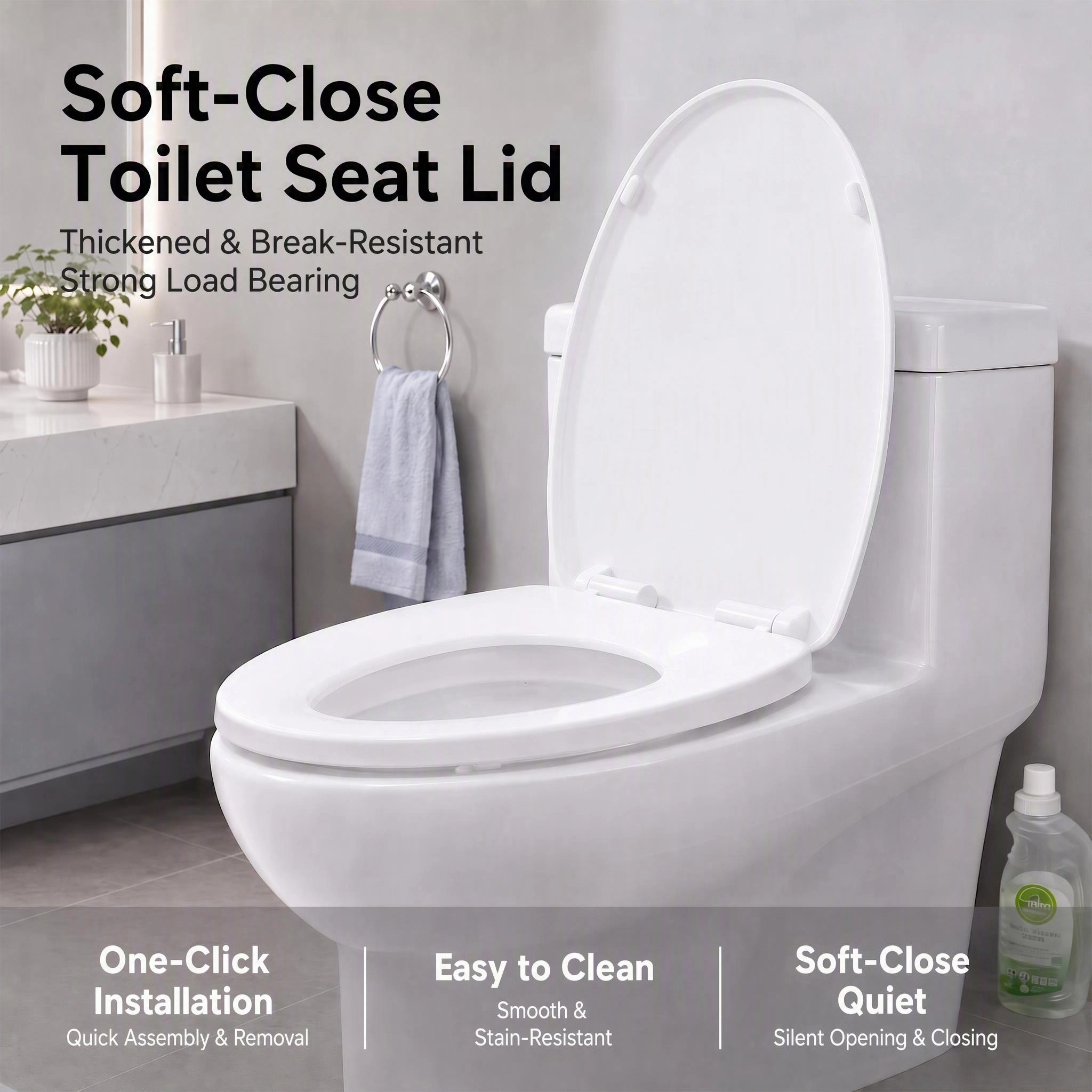 Toiletbril met zachte sluiting - Slow Close Toilet Seat Quick Release recensie en prijs