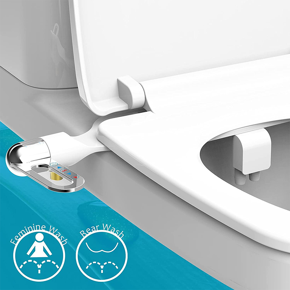 Nieuwe ultradunne bidetopzetst - Non Electric Bidet Attachment Dual Nozzle recensie en prijs