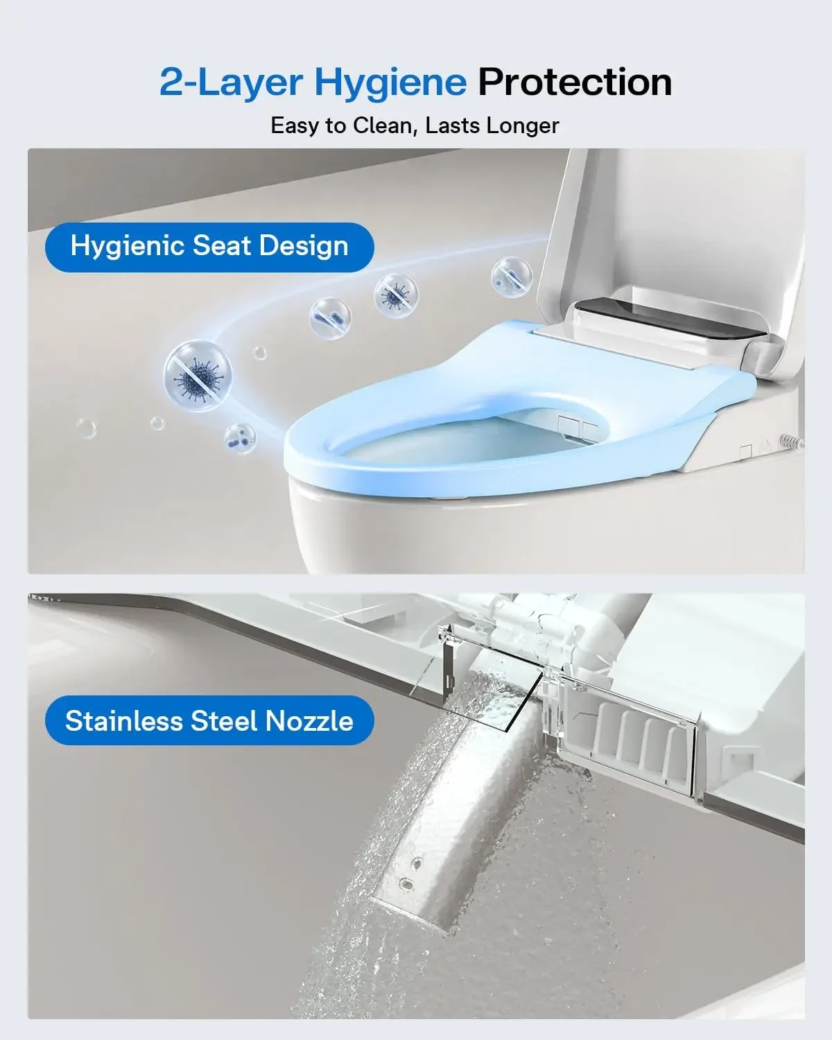 Gloednieuw, snelle verzending. - Elongated Bidet Toilet Seat Warm Dryer recensie en prijs