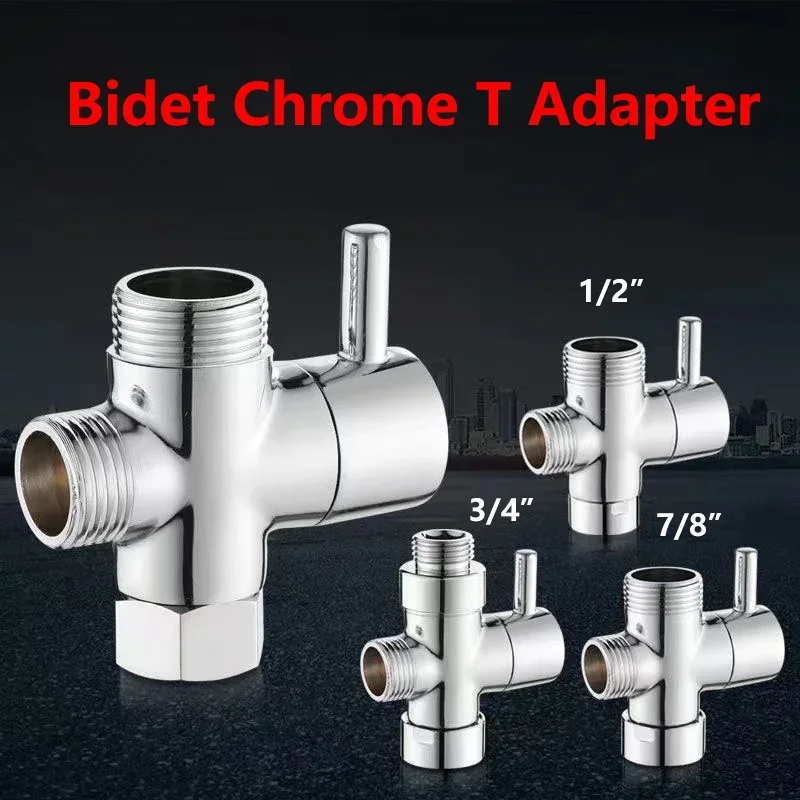 Bidet Chrome T Adapter met Afs - Bidet T Adapter Valve 7/8 1/2 Brass recensie en prijs