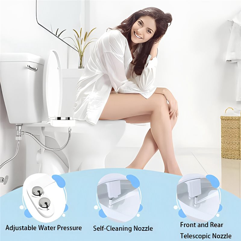 AB66-Ultra-Slim Niet-elektrisc - Non Electric Bidet Attachment Dual Nozzle recensie en prijs