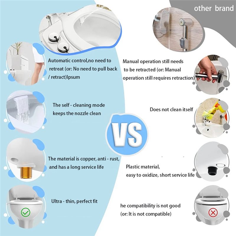 AB66-Ultra-Slim Niet-elektrisc - Non Electric Bidet Attachment Dual Nozzle recensie en prijs