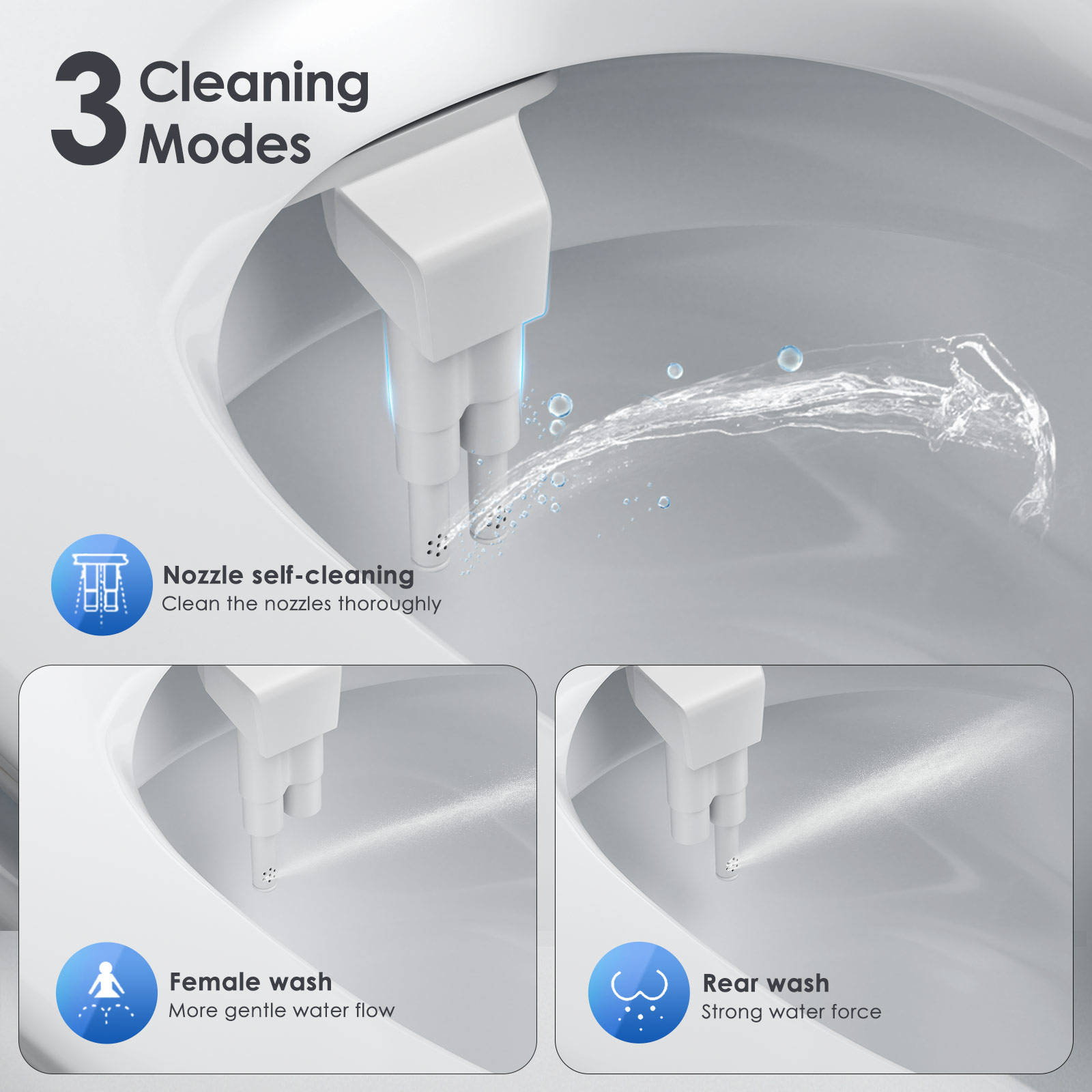 Bidetbevestiging voor toiletbr - Non Electric Bidet Attachment Dual Nozzle recensie en prijs