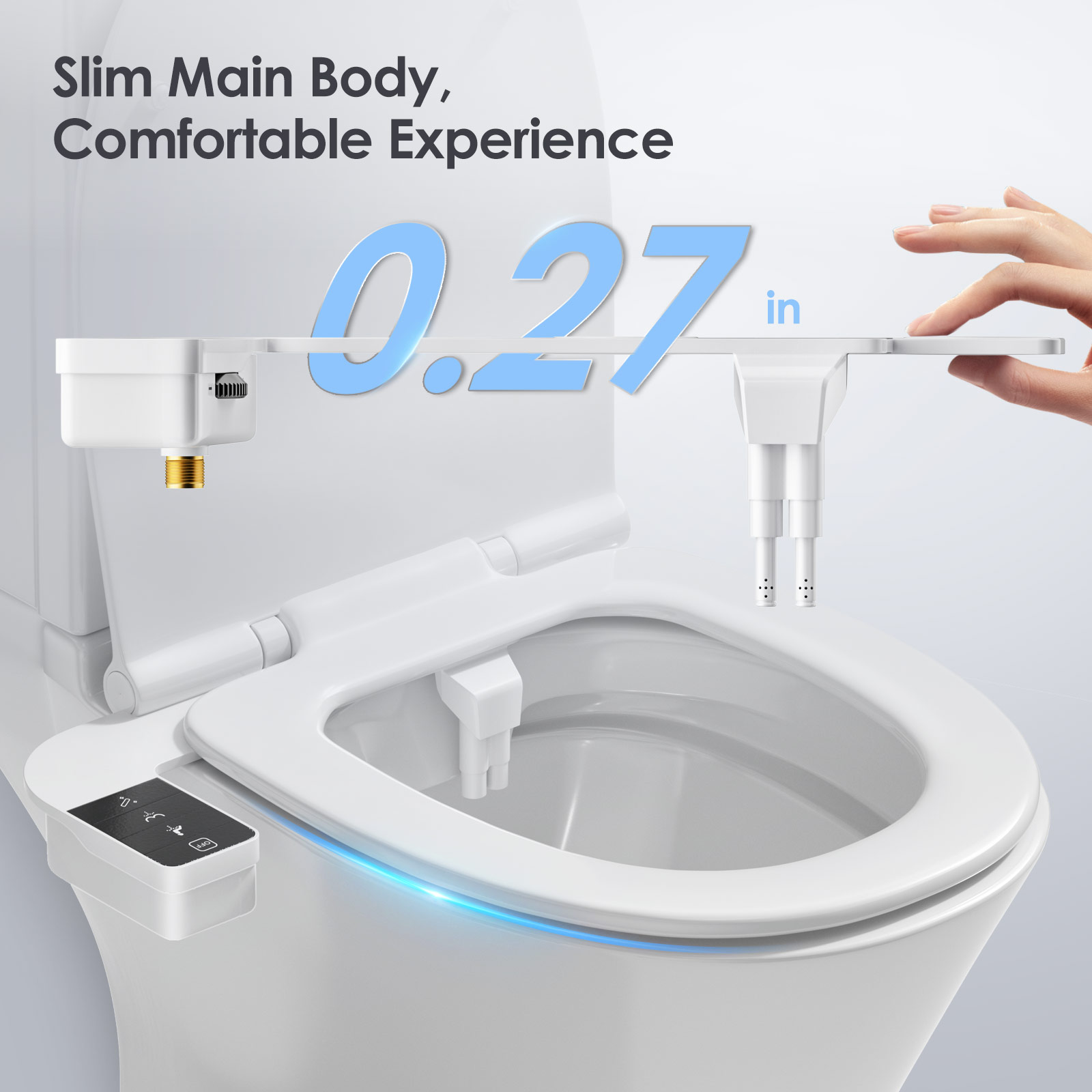 Bidetbevestiging voor toiletbr - Non Electric Bidet Attachment Dual Nozzle recensie en prijs