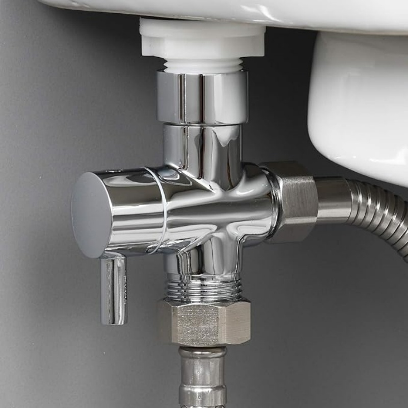 Voor toilet bidet sproeier dou - Bidet T Adapter Valve 7/8 1/2 Brass recensie en prijs