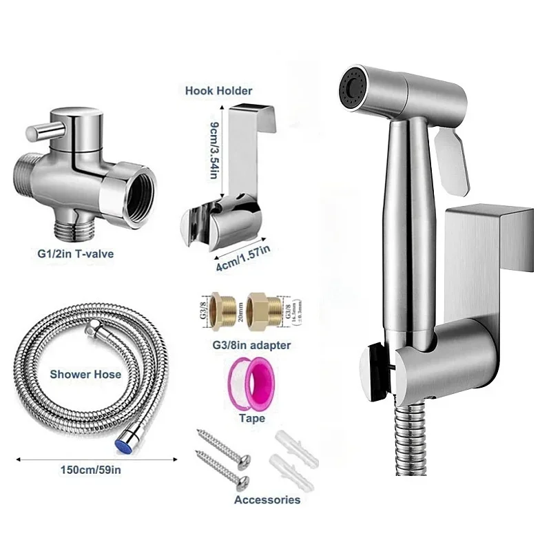 Handheld Bidet Toilet Sproeier - Handheld Bidet Sprayer Shattaf Stainless recensie en prijs