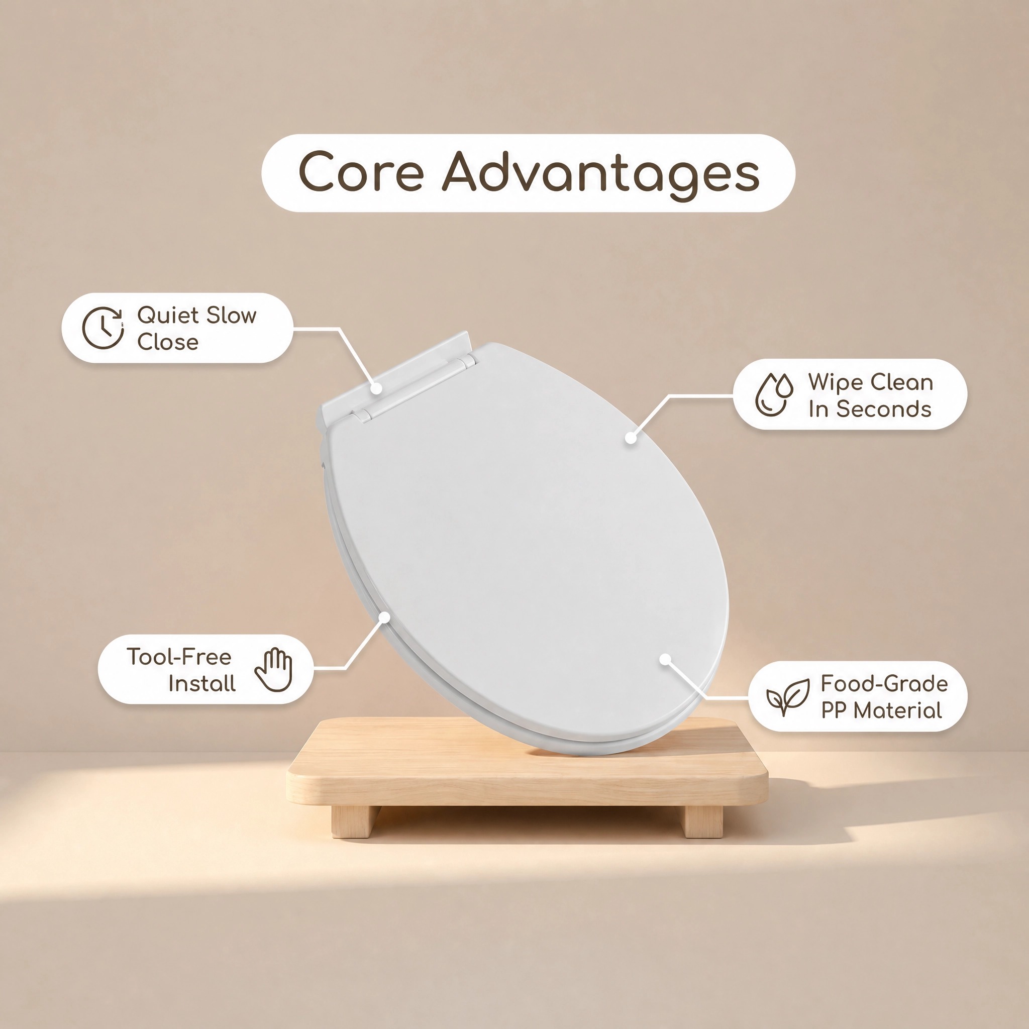 Soft-close toiletbril voor vol - Slow Close Toilet Seat Quick Release recensie en prijs