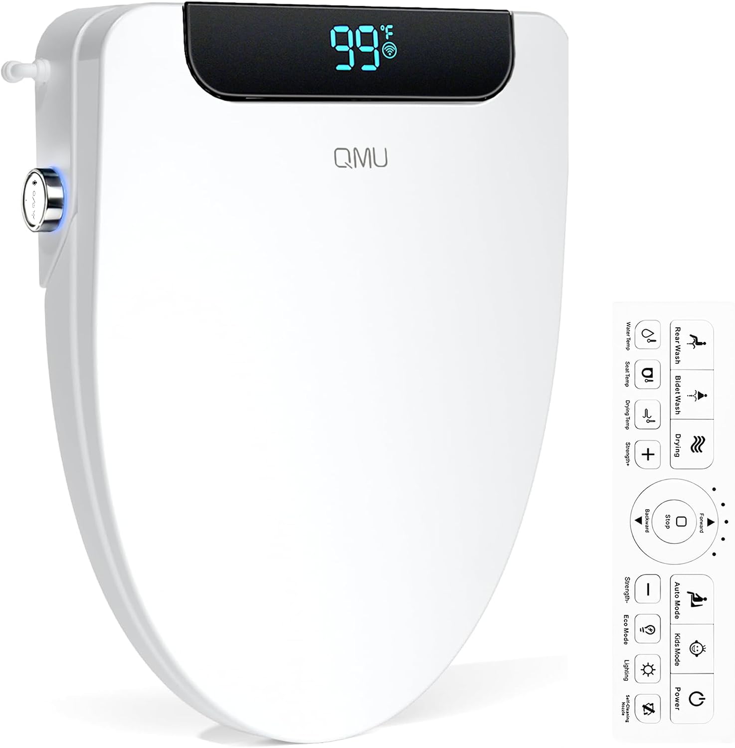 Elektrische bidet toiletbril,  - Elongated Bidet Toilet Seat Warm Dryer recensie en prijs