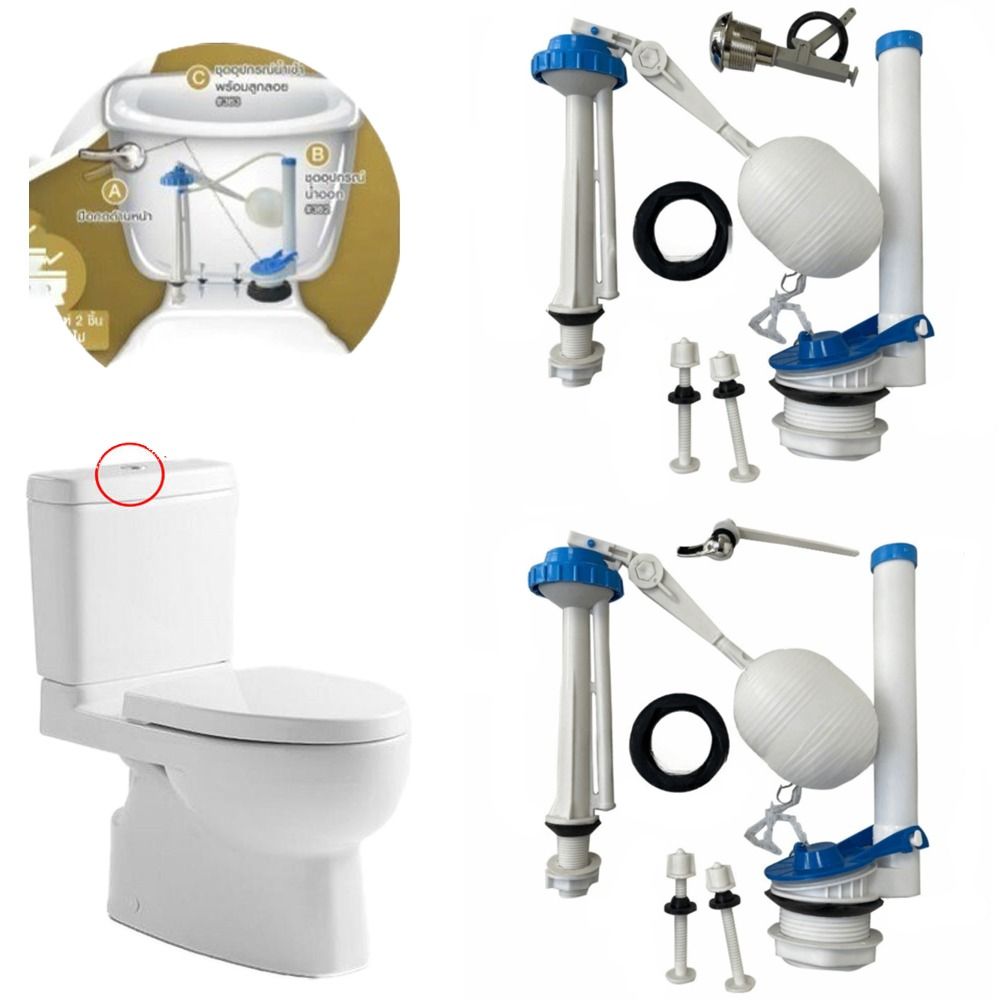 1 set drukknop toiletwatertank - Toilet Tank Repair Fill Valve Kit recensie en prijs