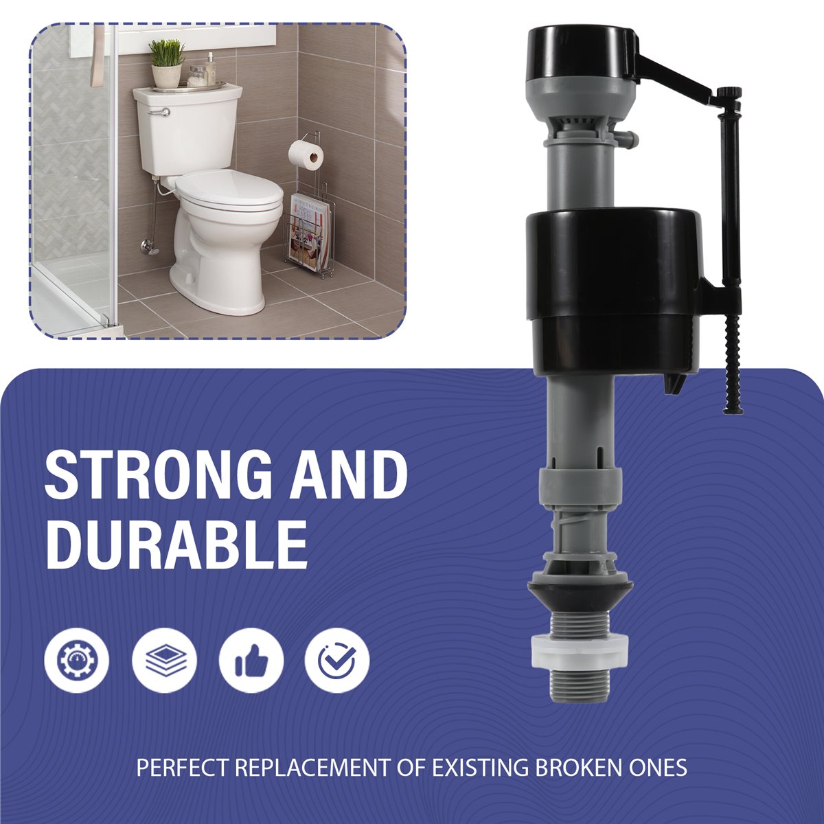 DT81 Universele toiletspoeler, - Toilet Tank Repair Fill Valve Kit recensie en prijs