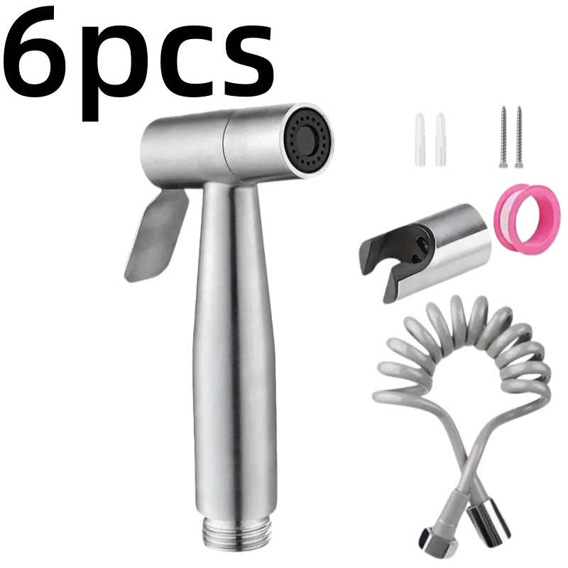 6-delige SUS304 roestvrijstale - Handheld Bidet Sprayer Shattaf Stainless recensie en prijs