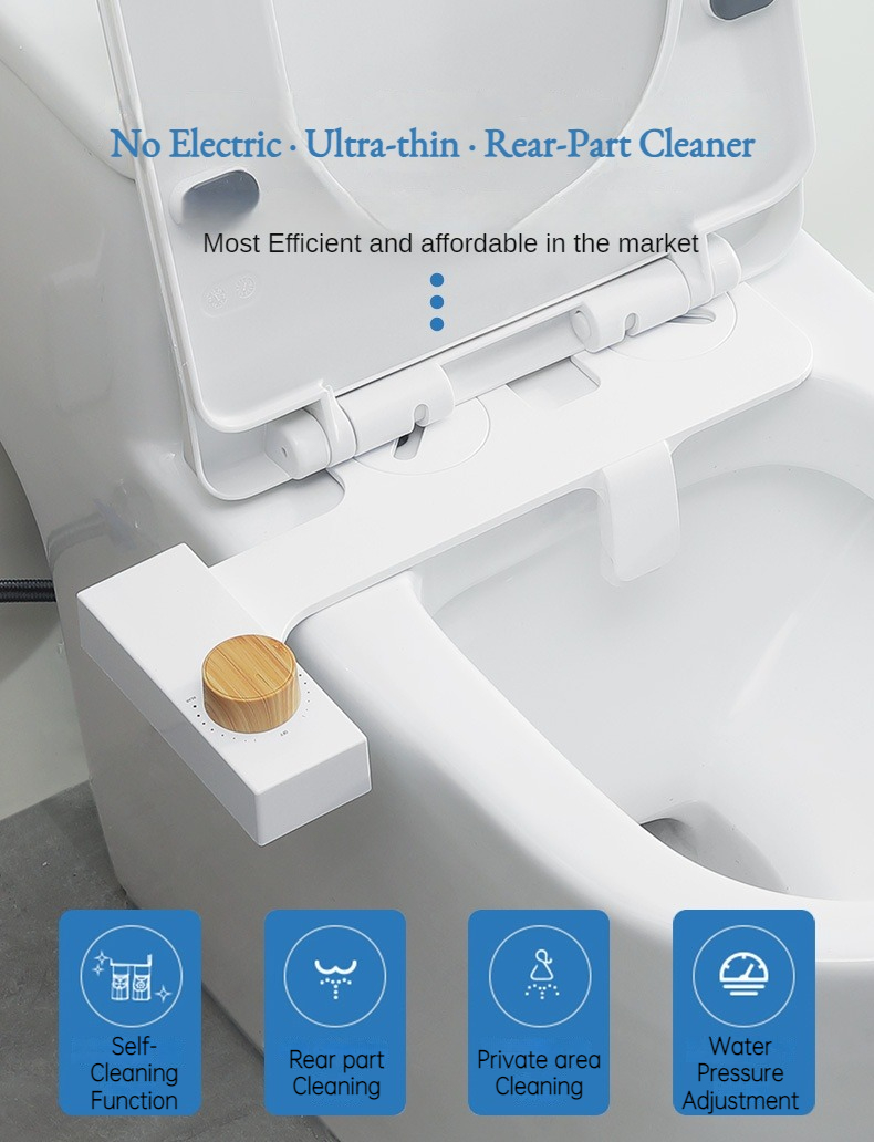 Niet-Elektrische Bidets, Flush - Non Electric Bidet Attachment Dual Nozzle recensie en prijs